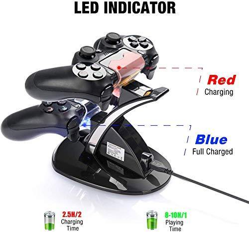 PS4 Controller Charger, Y Team Playstation 4 / PS4 / PS4 Pro / PS4 Slim Controller Charger Charging Docking Station Stand - JOY2ESpree