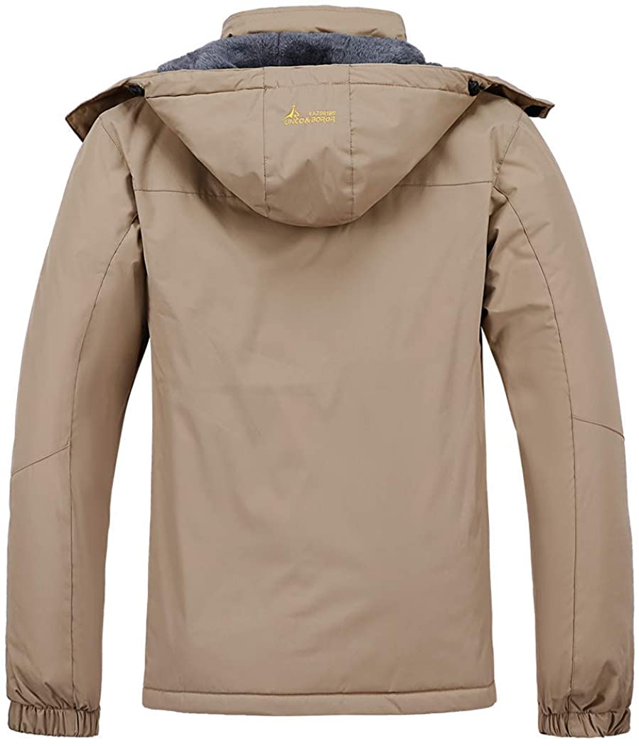MOERDENG Men's Waterproof Ski Jacket Warm Winter Snow Coat Mountain Windbreaker Hooded Raincoat Snowboarding Jackets