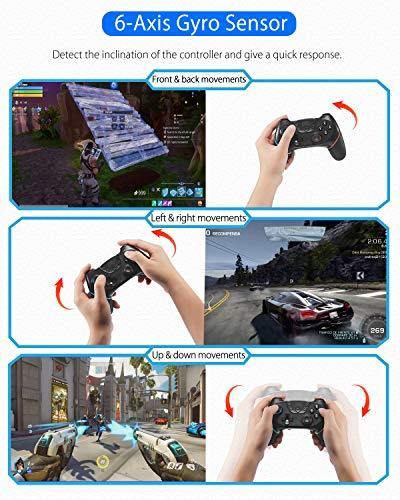 Switch Controller, Wireless Pro Controller for Switch Remote Gamepad with Joystick, Adjustable Turbo Vibration, Ergonomic Non-Slip - JOY2ESpree