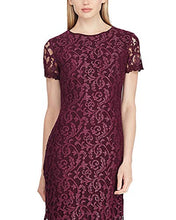 
                        
                          Load image into Gallery viewer, LAUREN RALPH LAUREN Womens Caroleve Lace Metallic Evening Dress Purple 6
                        
                      