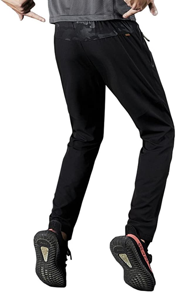 Rdruko Men's Jogger Casual Pants Lightweight Breathable Quick Dry Hiking Running Outdoor Sports Pants