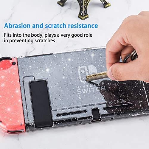 DLseego Dockable Crystal Case Compatible with Nintendo Switch, Glitter Bling Cover - JOY2ESpree