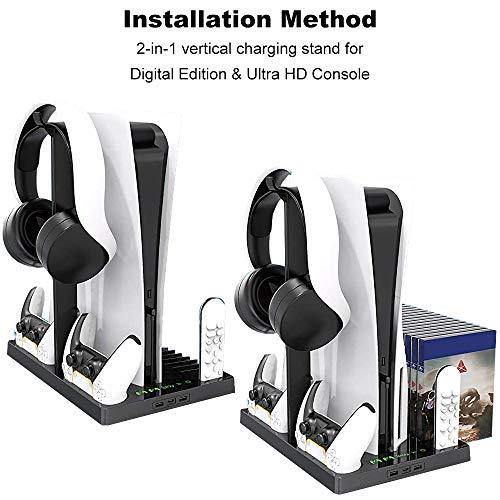 Vertical Stand Cooling Fan for PS5 Digital Edition/Ultra HD Console - JOY2ESpree