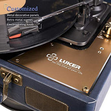 
                        
                          Cargar imagen en el visor de la galería, Record Player, LUKER Portable Suitcase Bluetooth Turntable for Vinyl Record - JOY2ESpree
                        
                      