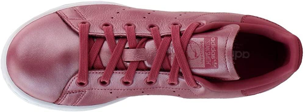 adidas Womens Stan Smith Lace Up Sneakers Shoes Casual - Burgundy - JOY2ESpree