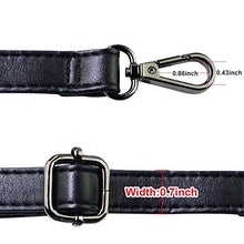 
                        
                          Muat gambar ke penampil Galeri, SUPXINJIA Leather Purse Strap Replacement - Adjustable for Handbags Crossbody or Shoulder Bags 34-59 Inch Long, 0.7 Inch Wide, Black with Gold Clasp
                        
                      