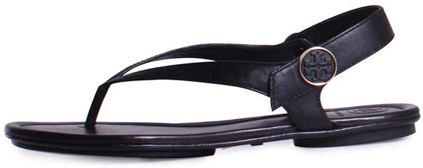 Tory Burch Womens Minnie Leather Travel Flat Sandals - JOY2ESpree