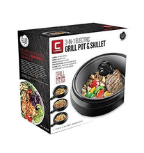 
                        
                          Muat gambar ke penampil Galeri, Chefman 3-in-1 Indoor Grill Pot &amp; Skillet, Versatile Simmer, Stir Fry and Serve - JOY2ESpree
                        
                      
