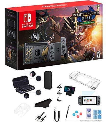 Newest Nintendo Switch Monster Hunter Rise Deluxe Edition 32GB Console - JOY2ESpree