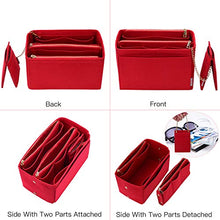 
                        
                          Load image into Gallery viewer, Purse Organizer, Purse Organizer Insert With 2 Metal Zipper, Bag Organizer With RFID Blocking Pocket Purse Organizer insert
                        
                      