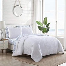
                        
                          Load image into Gallery viewer, Tommy Bahama | Waffle Collection | Comforter Set Cotton Bedding in a Reversible Waffle Weave Texture, King, White,USHSA51166596,3
                        
                      