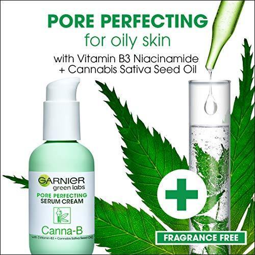 Garnier SkinActive Green Labs Canna-B Pore Perfecting Serum Cream Moisturizer