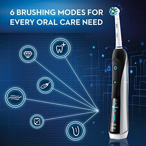 Electric Toothbrush, Oral-B Pro 7000 SmartSeries Black Electronic Power Rechargeable Toothbrush