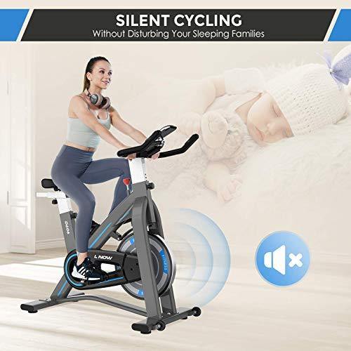 JKANGFIT Exercise Bikes Stationary - Indoor Cycling Bike Magnetic Exercise Bike with Quiet Belt Drive and LCD Monitor - JOY2ESpree
