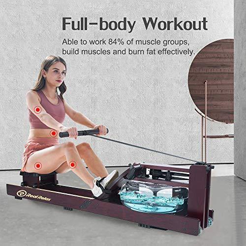 Real Relax Water Rowing Machine for Home Use, Water Adjustable Resistance Rower - JOY2ESpree