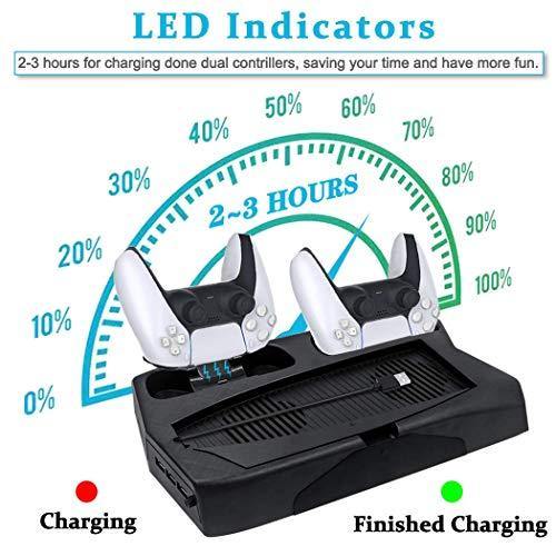 [UPGRADED VERSION] Cooling Fan Charging Station Vertical Stand Charger Compatible - JOY2ESpree