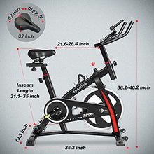 
                        
                          Cargar imagen en el visor de la galería, Indoor Cycling Bike Exercise Bike Stationary Bikes with Comfortable Seat Cushion &amp; LCD Monitor for Home Office Fitness Cardio Workout - JOY2ESpree
                        
                      