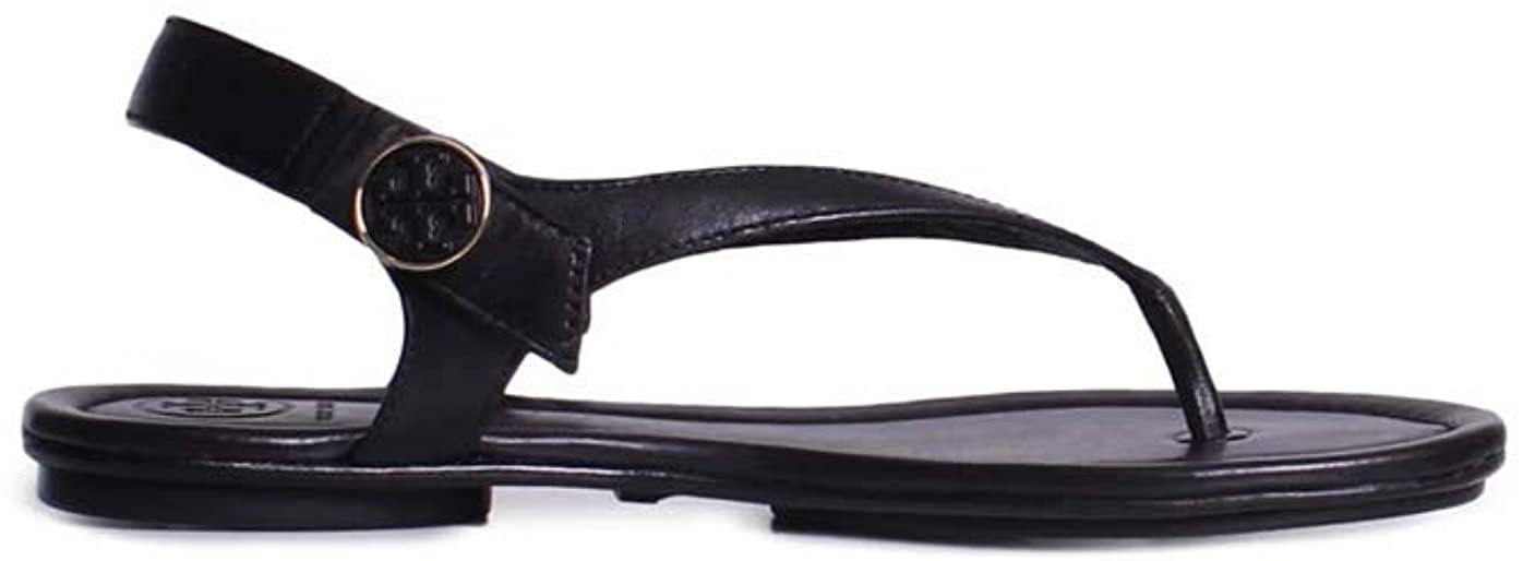 Tory Burch Womens Minnie Leather Travel Flat Sandals - JOY2ESpree