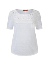 
                        
                          Cargar imagen en el visor de la galería, Marina Rinaldi Women's Vascello Embellished Blouse White - JOY2ESpree
                        
                      