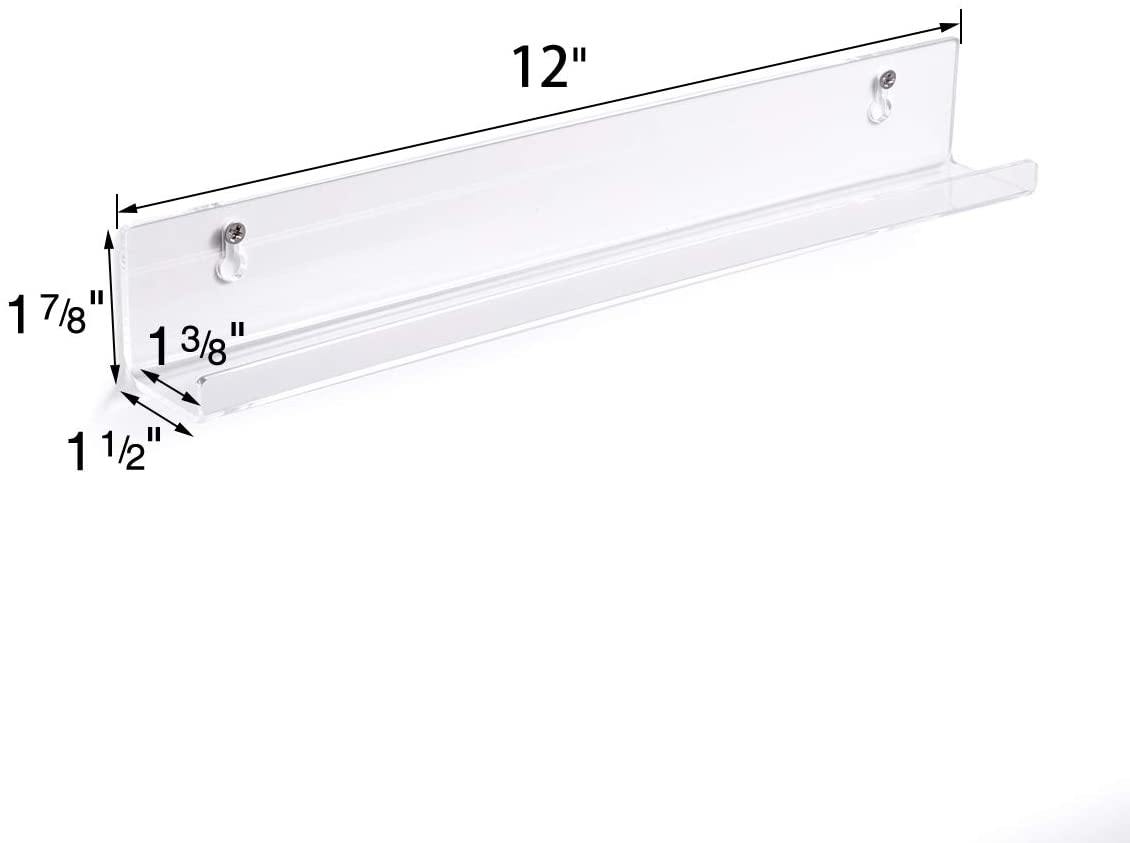 NIUBEE Black Vinyl Record Shelf Wall Mount 6 Pack - JOY2ESpree
