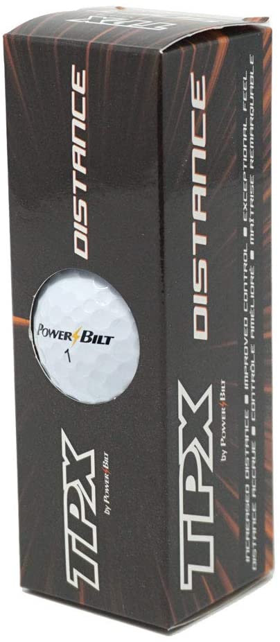 Power Bilt TPX V Colored Matte Finish Golf Balls, (One Dozen)