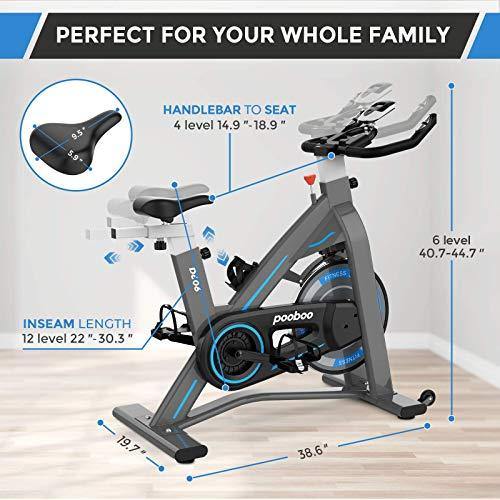 JKANGFIT Exercise Bikes Stationary - Indoor Cycling Bike Magnetic Exercise Bike with Quiet Belt Drive and LCD Monitor - JOY2ESpree