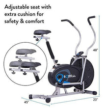 
                        
                          गैलरी व्यूवर में इमेज लोड करें, Body Rider Body Flex Sports Upright Exercise Fan Bike, Indoor Stationary Bike for Cycling, Black/Silver/Blue (BRF750) - JOY2ESpree
                        
                      