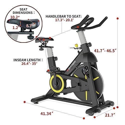 MBH Fitness Magnetic Exercise Bike Stationary, Indoor Cycling Bike for Home Gym Use - JOY2ESpree