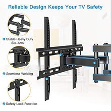 
                        
                          Load image into Gallery viewer, TV Wall Mount Dual Articulating Arms, Full Motion Swivel Extension Tilt TV Mount
                        
                      