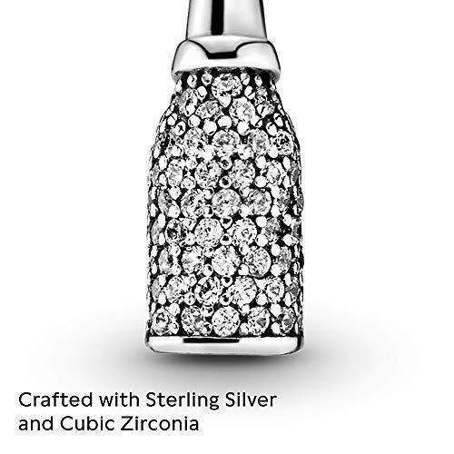 Pandora Jewelry Sparkling Wine Bottle Dangle Cubic Zirconia Charm in Sterling Silver - JOY2ESpree