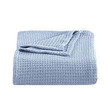 
                        
                          Load image into Gallery viewer, Tommy Bahama Home | Bahama Coast | Blanket-100% Cotton, Hypoallergenic &amp; Ultra-Soft, All Season Bedding, Full/Queen, Blue
                        
                      