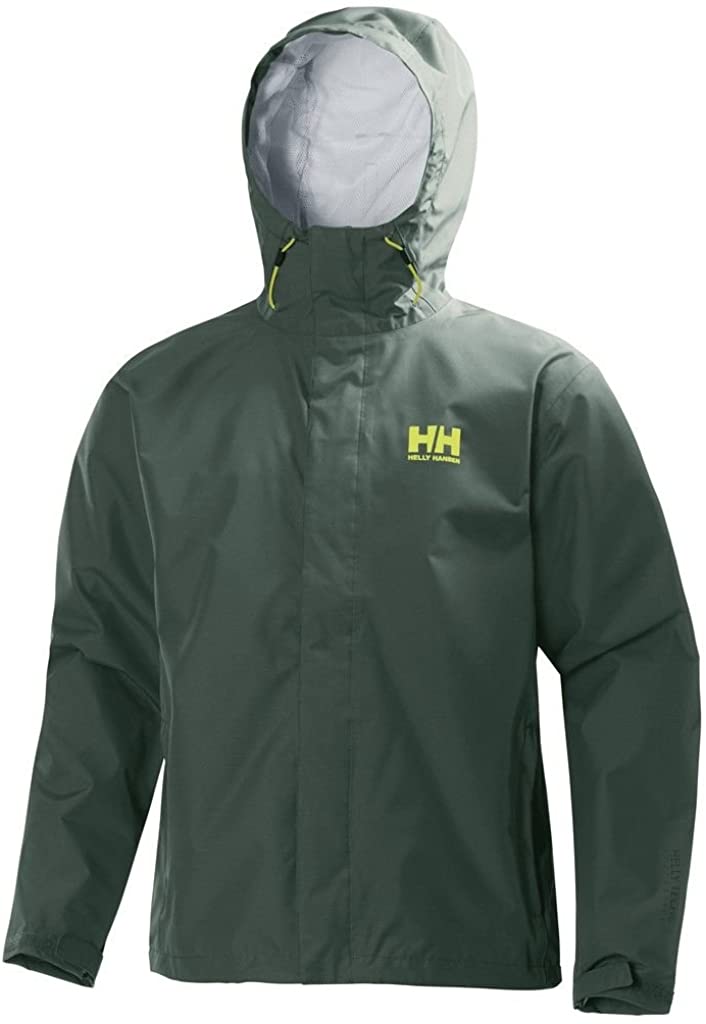 Helly Hansen Men's Seven J Waterproof, Windproof, and Breathable Rain Jacket with Hood