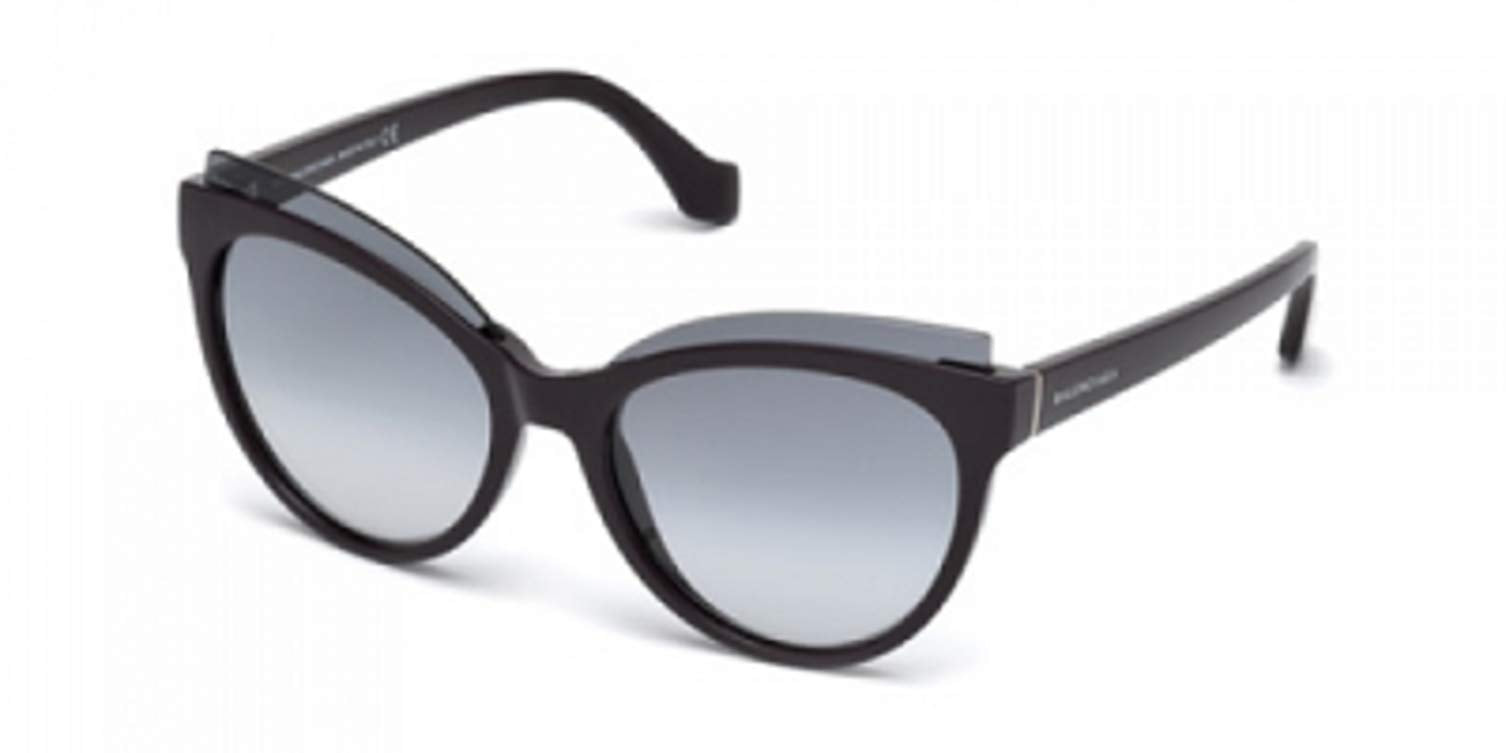 Sunglasses Balenciaga BA 93 BA 0093 69B shiny bordeaux / gradient smoke, 58