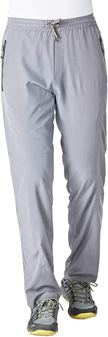 Rdruko Men's Jogger Casual Pants Lightweight Breathable Quick Dry Hiking Running Outdoor Sports Pants