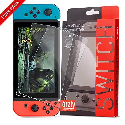 Orzly Glass Screen Protectors compatible with Nintendo Switch - JOY2ESpree