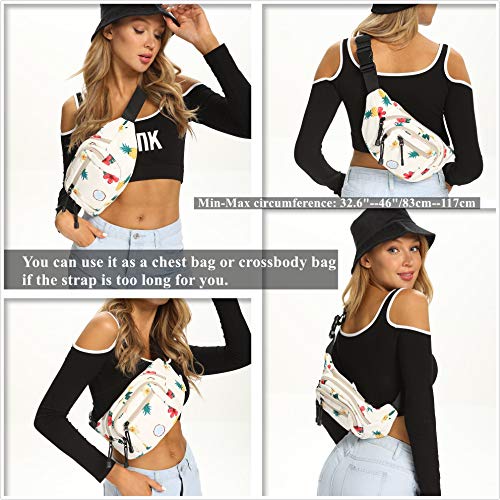 TOPERIN Fashion Fanny Pack Cute Running Belt Waist Pack Running Waist Bag Belt