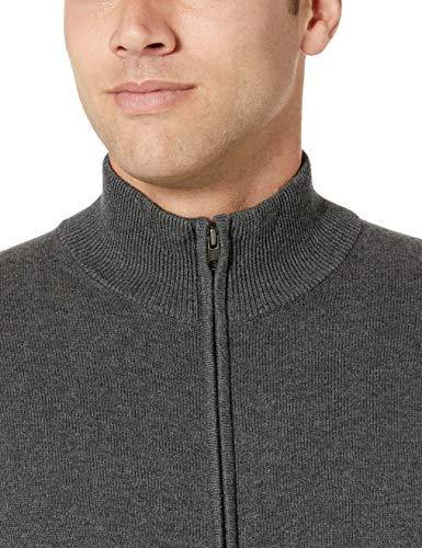 Amazon Essentials Men's Full-Zip Cotton Sweater