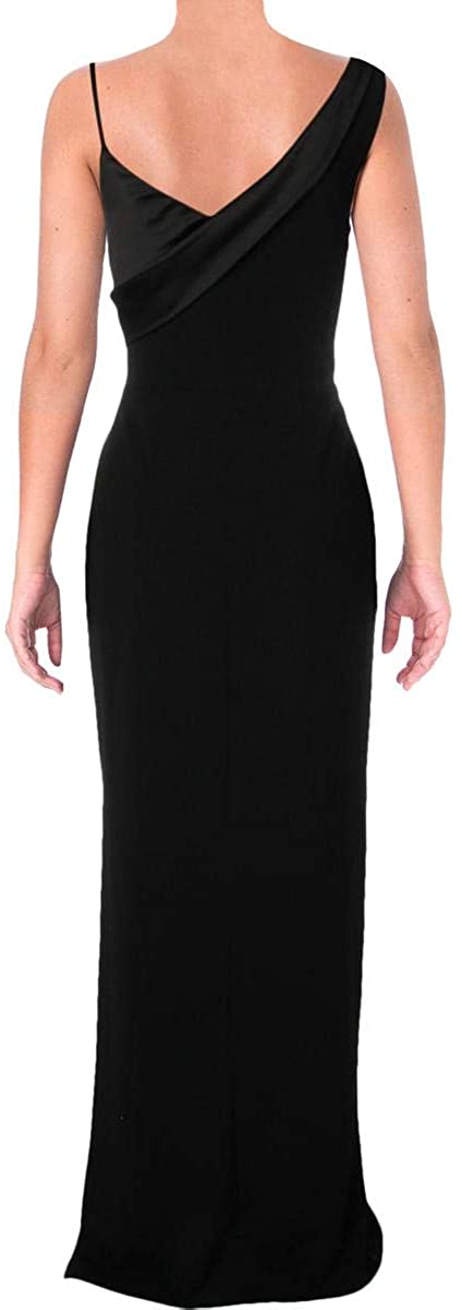LAUREN RALPH LAUREN Womens Plus Abra One-Shoulder Full-Length Evening Dress
