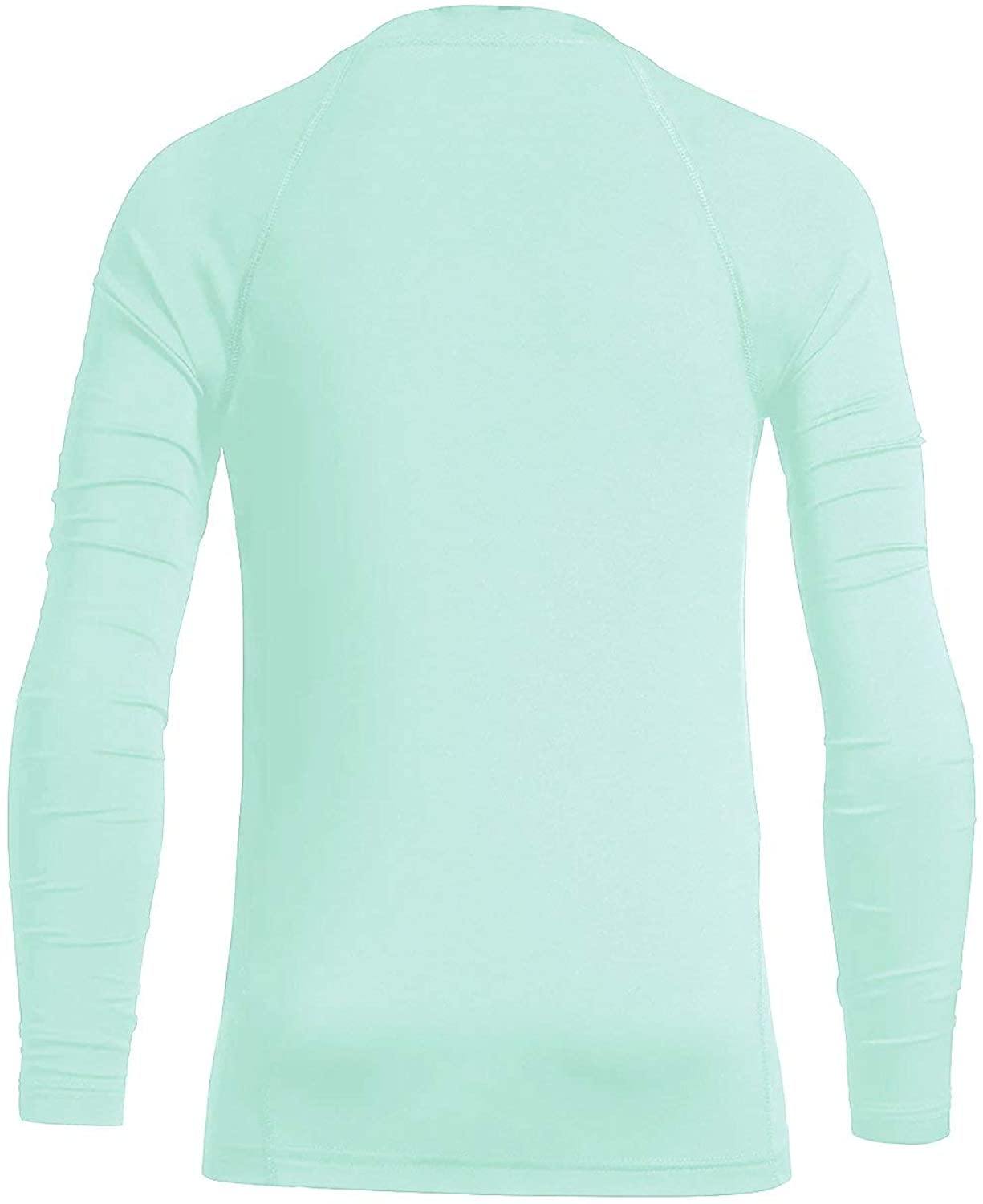 BALEAF Youth Boys'/Girls' Thermal Compression Sports Shirts Long Sleeve Fleece Base Layer Crew Neck