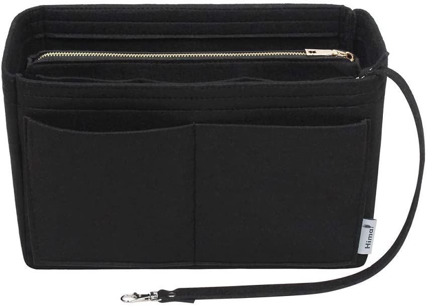 Purse Organizer Insert, Bag Organizer, Bag in Bag, Perfect for Speedy Neverfull and More, 5 Size (X-Large, Black)