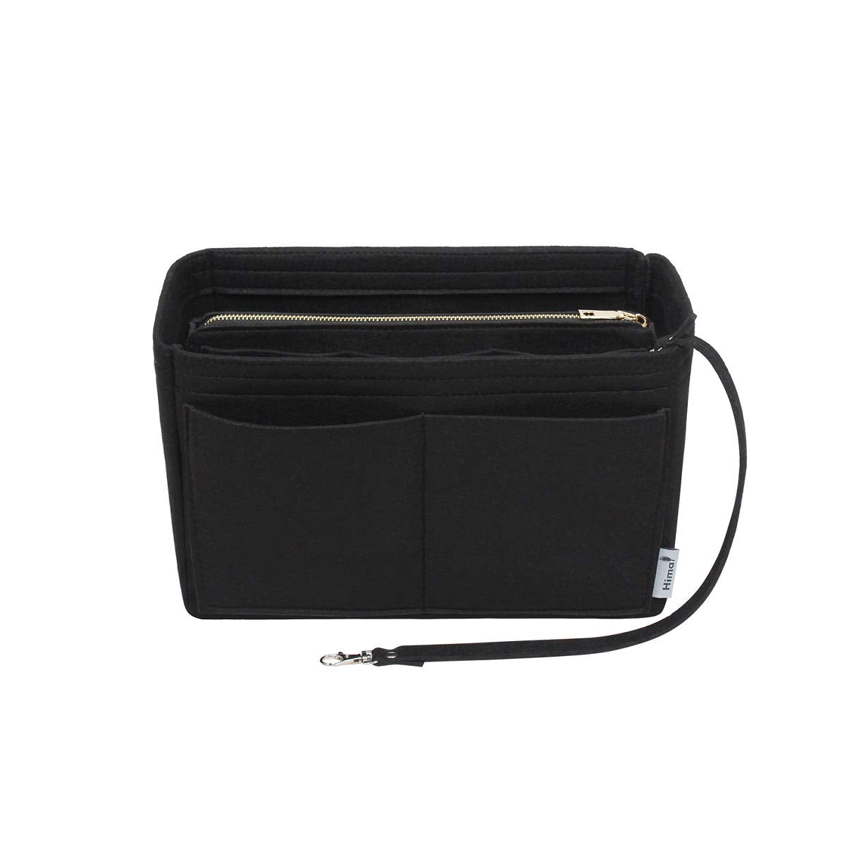 Purse Organizer Insert, Bag Organizer, Bag in Bag, Perfect for Speedy Neverfull and More, 5 Size (X-Large, Black)