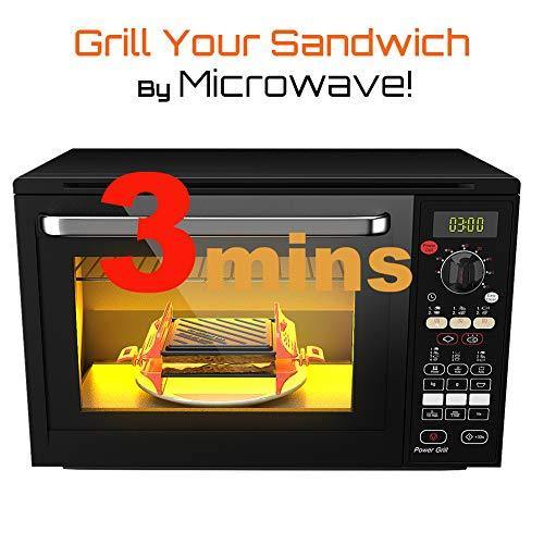 Microwave Sandwich Maker | Panini Press Sandwich Maker | Microwave Grill Tray Crisper | Grill Fast and Dishwasher Safe - JOY2ESpree