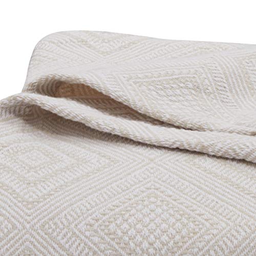Tommy Bahama Palm Desert Blanket, King, Natural
