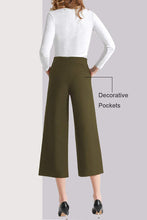 
                        
                          將圖片載入圖庫檢視器 Tsful High Waisted Wide Leg Pants for Women Summer Business Casual Crop Dress Pants Stretch Pull On Capris
                        
                      