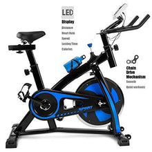 
                        
                          画像をギャラリービューアに読み込む, SUIPGAN Exercise Bike, Indoor Cycling Bike Stationary, Workout Bike for Home Cardio Gym with Tablet Mount, Pulse Sensor and LCD Monitor (Black/Blue) - JOY2ESpree
                        
                      