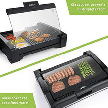 
                        
                          Cargar imagen en el visor de la galería, Luby Griddle with Removable Glass Lid &amp; Drip Tray,Non-Stick Cooking Surface &amp; Adjustable Temperature Knob,Indoor Outdoor Used, Dishwasher Safe, Black - JOY2ESpree
                        
                      