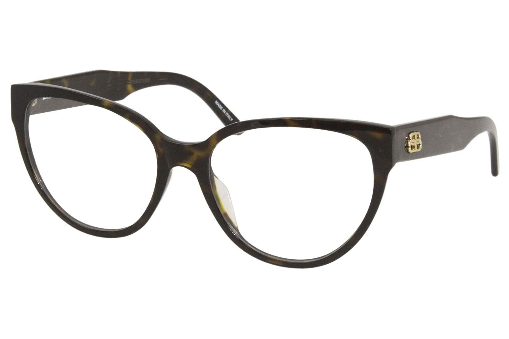 Balenciaga BB0064O 002 Eyeglasses Women's Havana Full Rim Optical Frame 54mm
