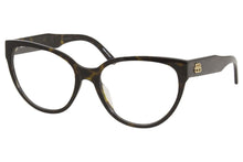 
                        
                          Load image into Gallery viewer, Balenciaga BB0064O 002 Eyeglasses Women's Havana Full Rim Optical Frame 54mm
                        
                      