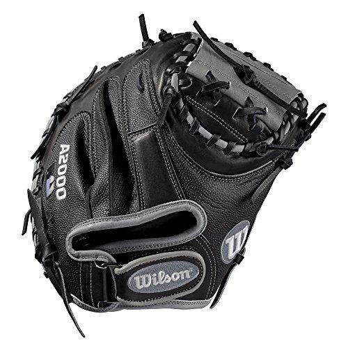 Wilson A2000 34-Inch SuperSkin Baseball Glove, Black/Silver, Left (Right Hand Throw) - JOY2ESpree