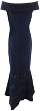 
                        
                          Load image into Gallery viewer, LAUREN RALPH LAUREN Womens Claudinah Off-The-Shoulder Lace Inset Evening Dress - JOY2ESpree
                        
                      
